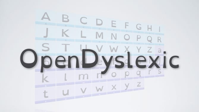image of OpenDyslexic banner